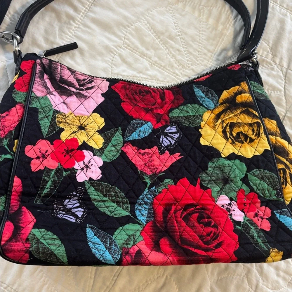 Vera Bradley Havana Rose Retired Vivian Hobo Shoulder Bag Purse